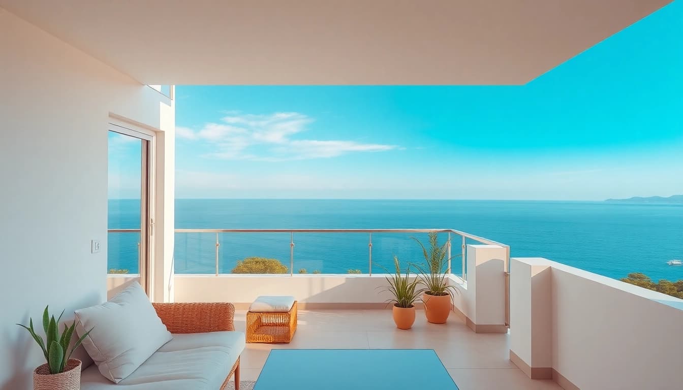 Kaufen Sie eine Wohnung in Nordzypern mit traumhaftem Meerblick und modernem Design.