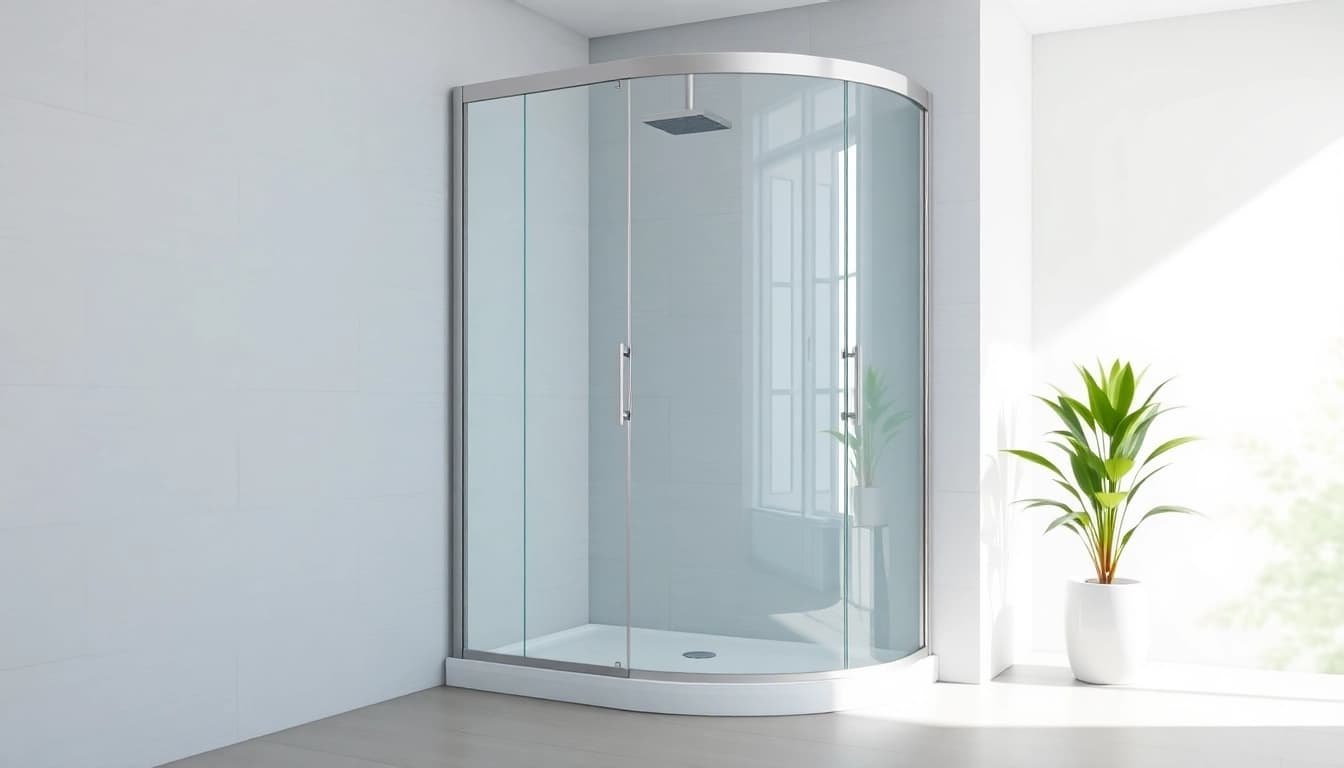 Erleben Sie die sonni Duschkabine 90x90 in einem modernen Badezimmer mit stilvollen Designelementen.