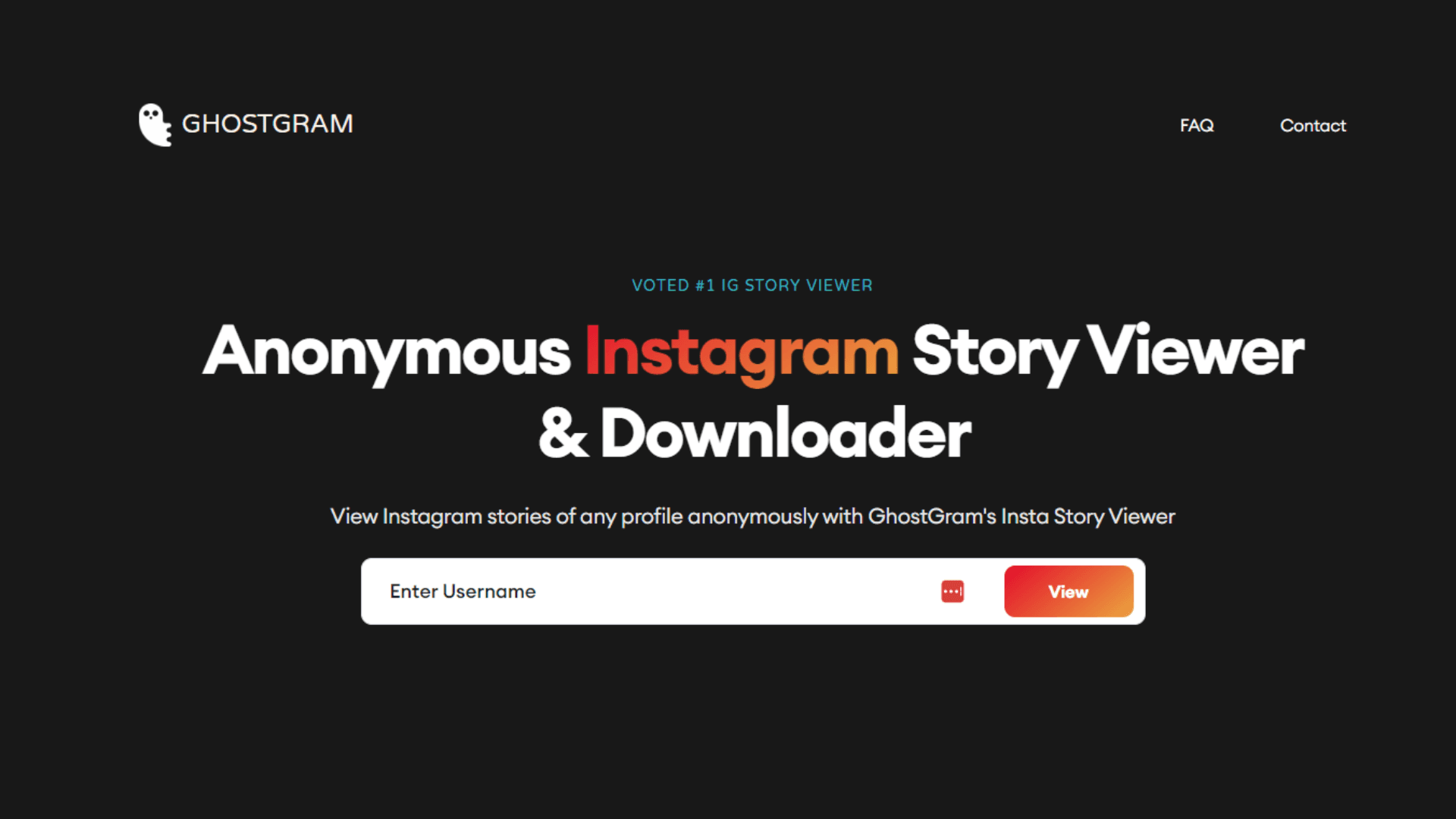 Anonyme Instagram Story Ansicht mit GhostGram