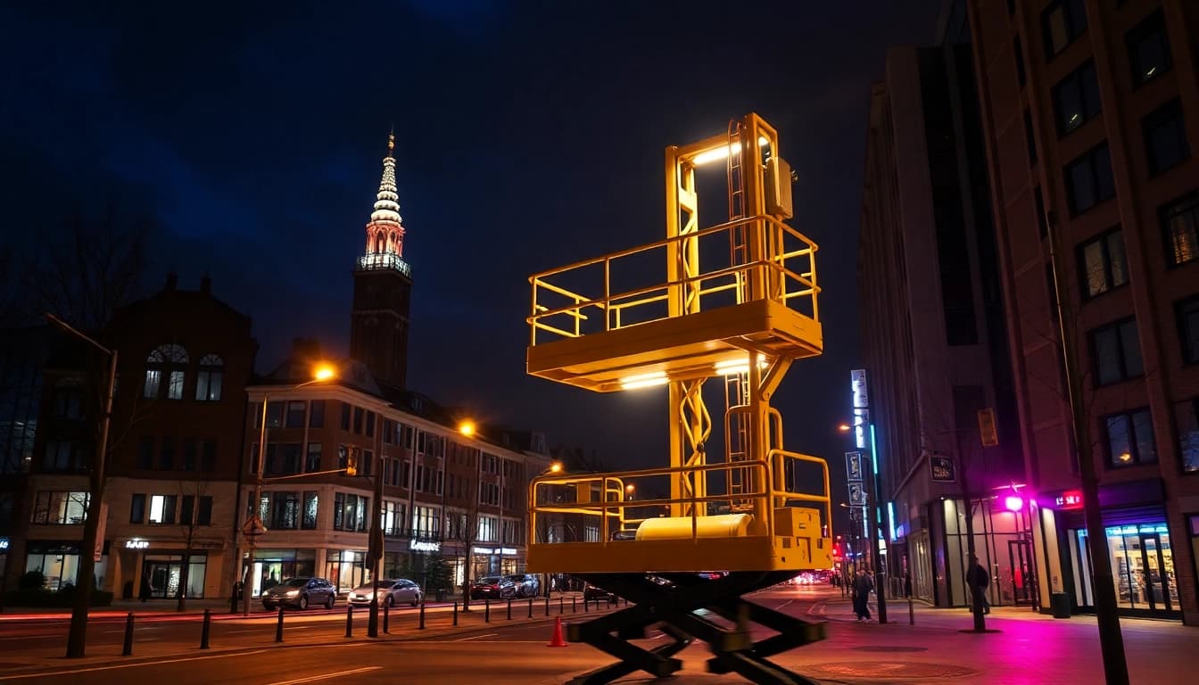 Verhuislift huren om eenvoudig zware meubels naar de bovenverdieping te tillen, met vriendelijke bediening.