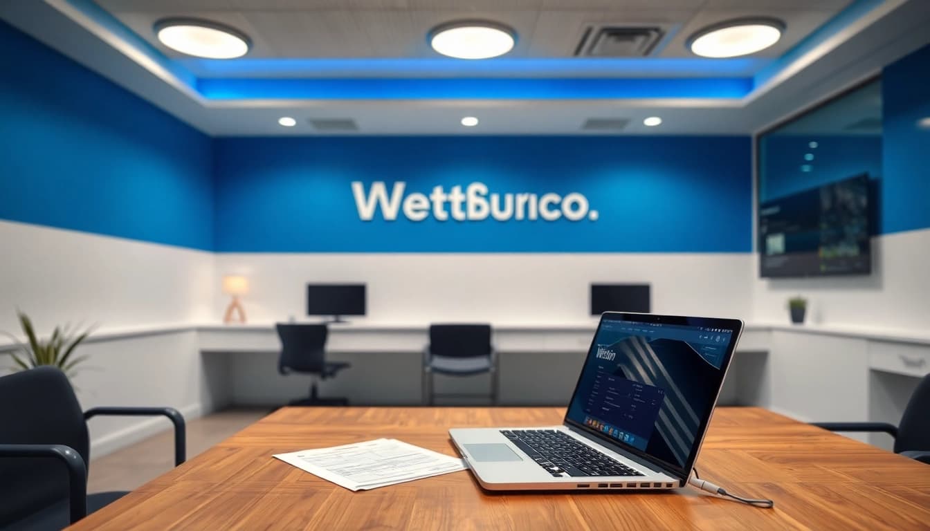 Neue seriöse Wettanbieter erlebbar in einem modernen Wettbüro mit aktuellen Wettunterlagen.