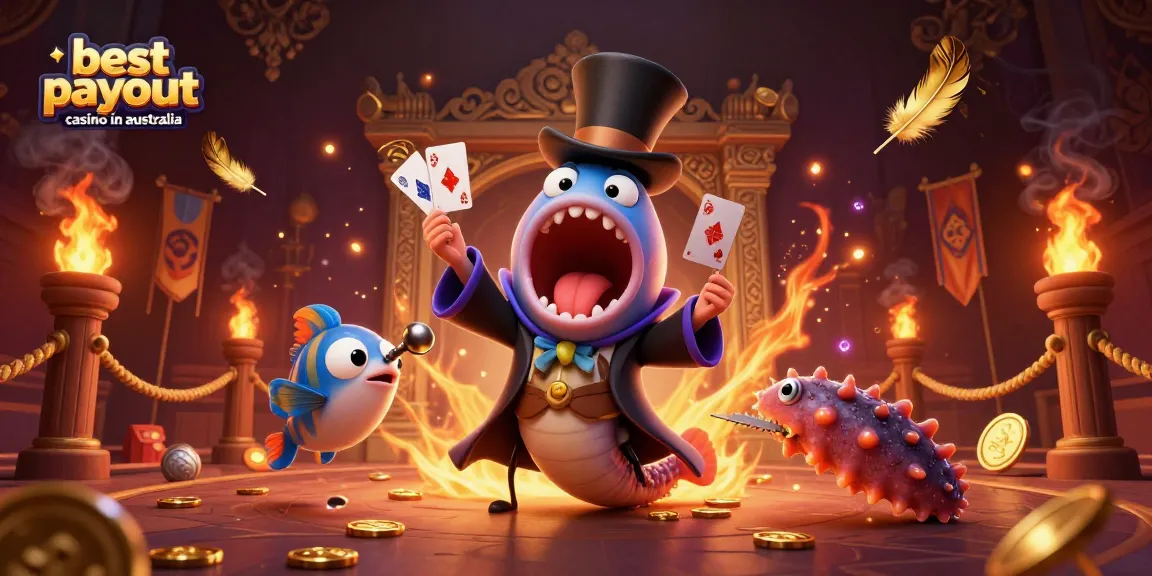Experience the excitement with the best payout casino in Australia illustrated through a magical underwater scene.