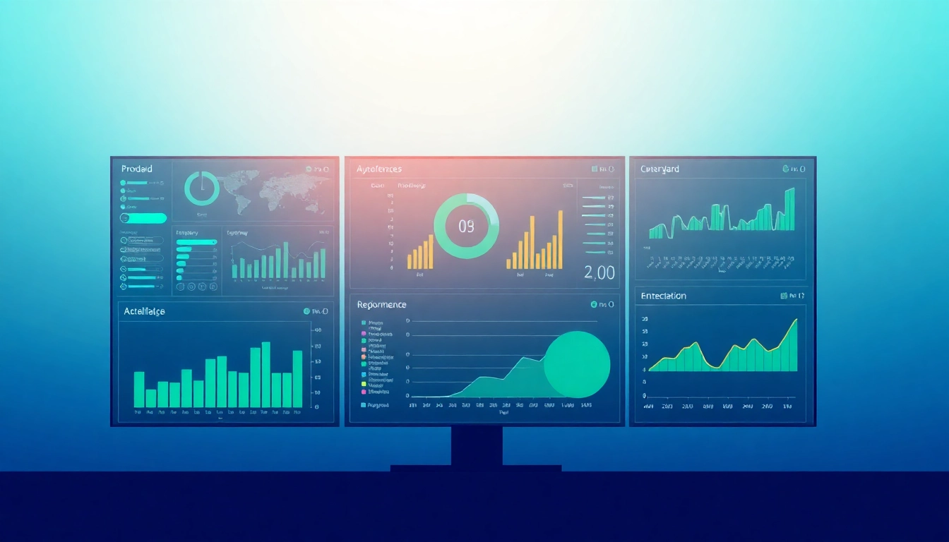Visualisierung des Web-Rangs mit einem modernen Dashboard zur Überwachung von Website-Performancedaten.