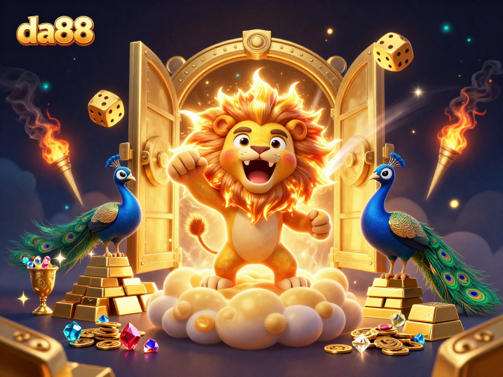 Experience the thrill of winning at da88 with dazzling treasures and vibrant casino elements.