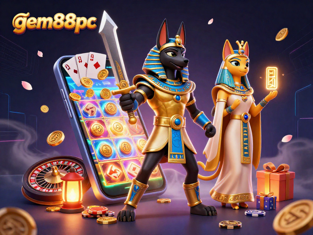 Experience high-energy gaming with gem88pc in this vibrant casino scene.