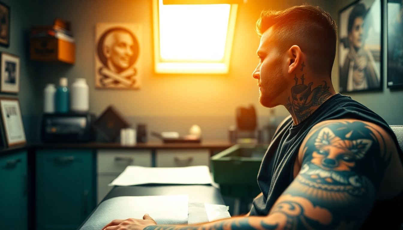 Hochprofessionelle Tätowierung im Tattoo Studio München mit kunstvollen Designs und lebendigen Farben.