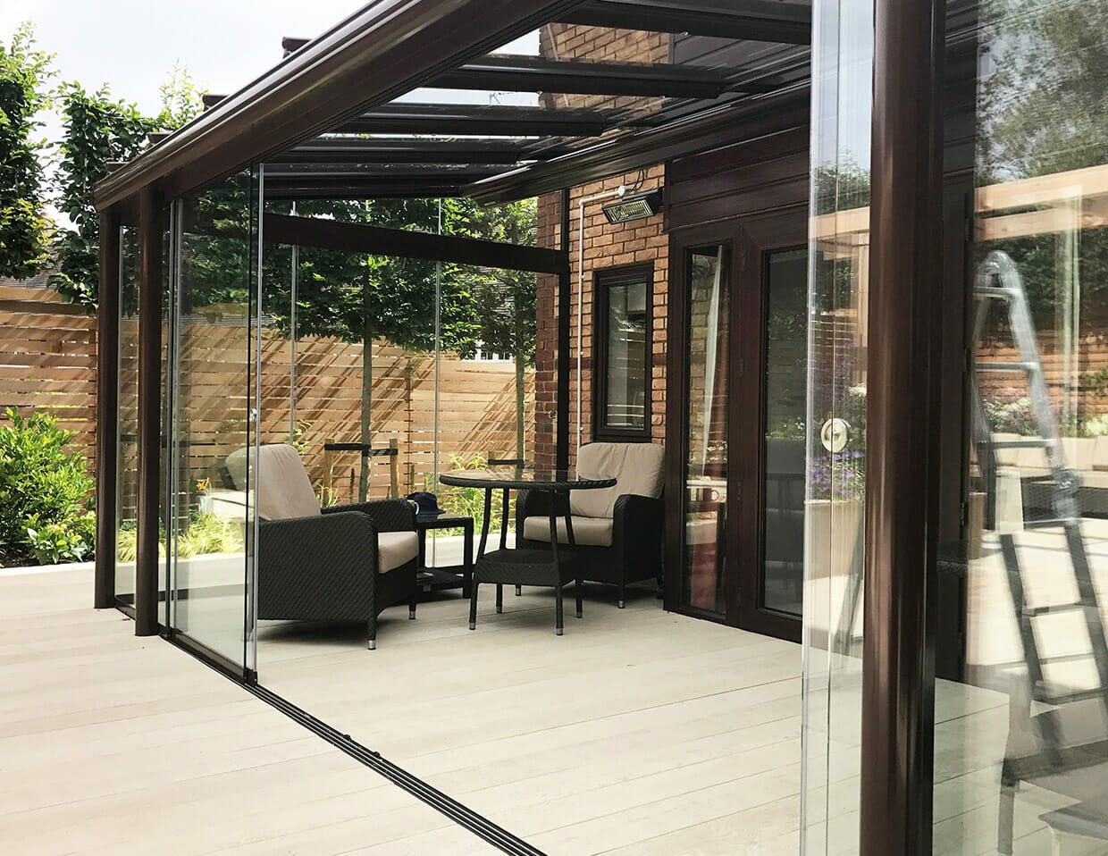 Gartenzimmer selber bauen, Garten abdeckungen, Terrassenüberdachung glas & überdachung aus aluminium - Solundo