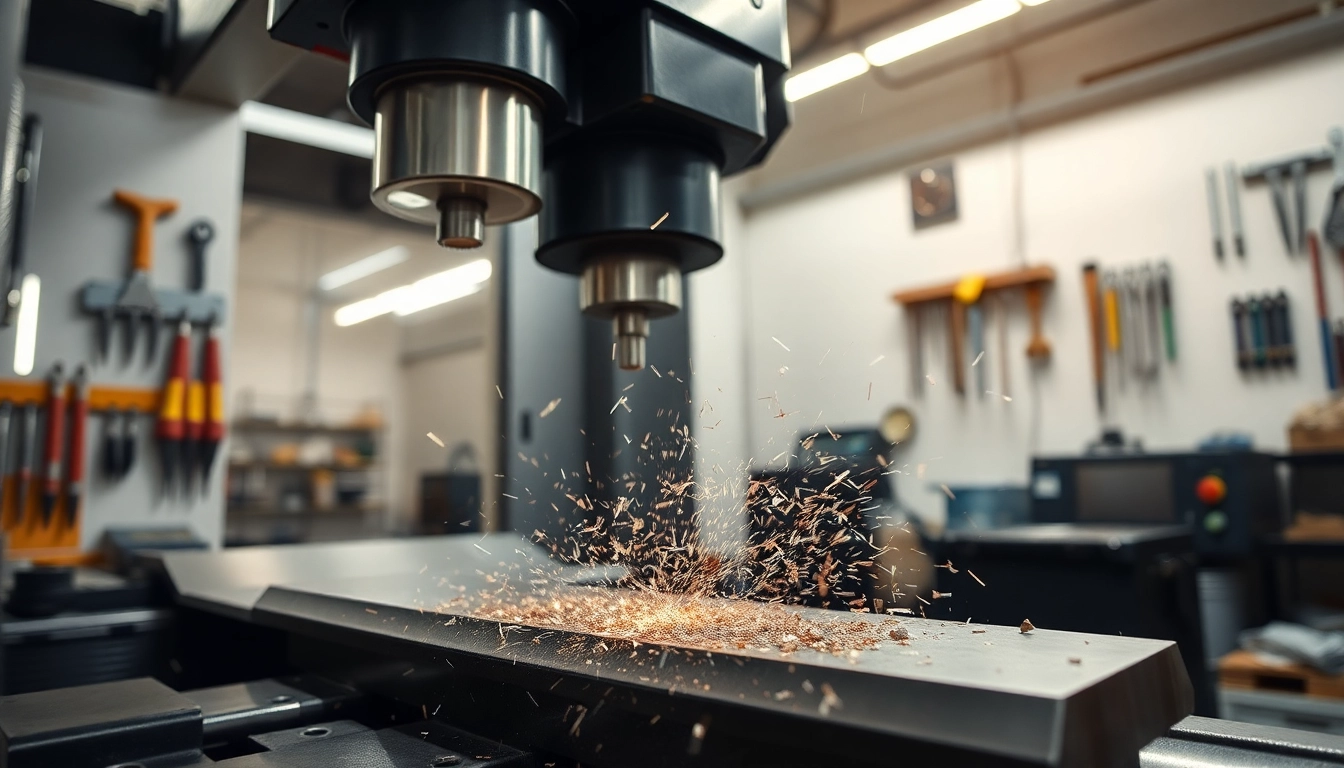 Spannende CNC bearbeitung metall mit hochpräzisen Maschinen in Aktion.