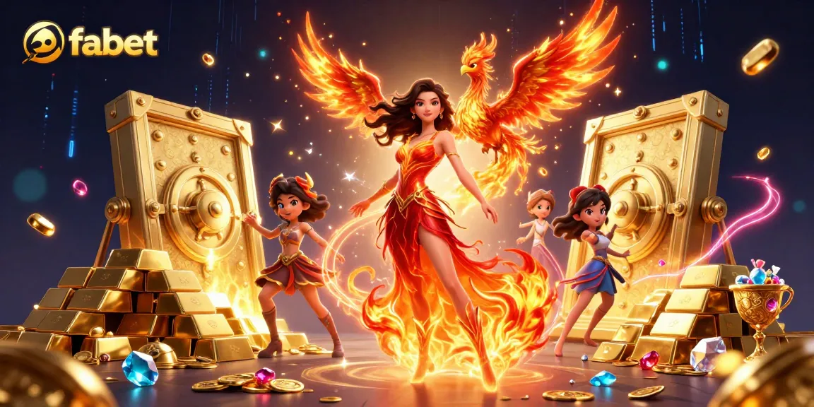 Engage in thrilling fortune with fabet in this dynamic 3D casino illustration.