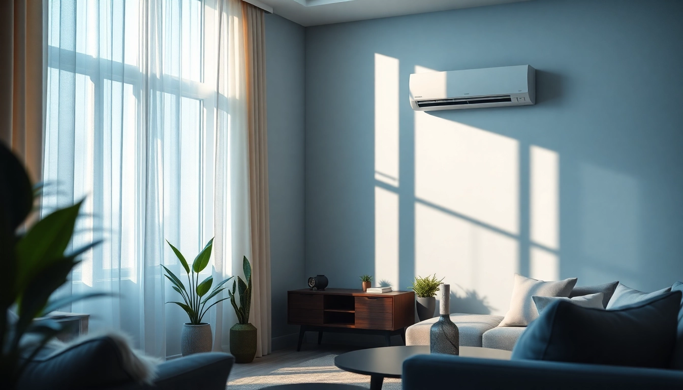 Efficient Klimaanlage kosten display in a beautifully designed living room.
