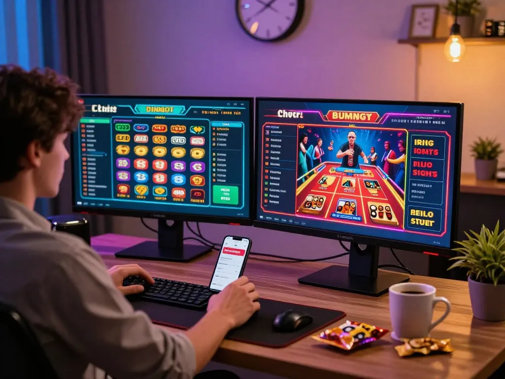 Immersive online gambling experience with bong99 betting odds and casino game graphics.