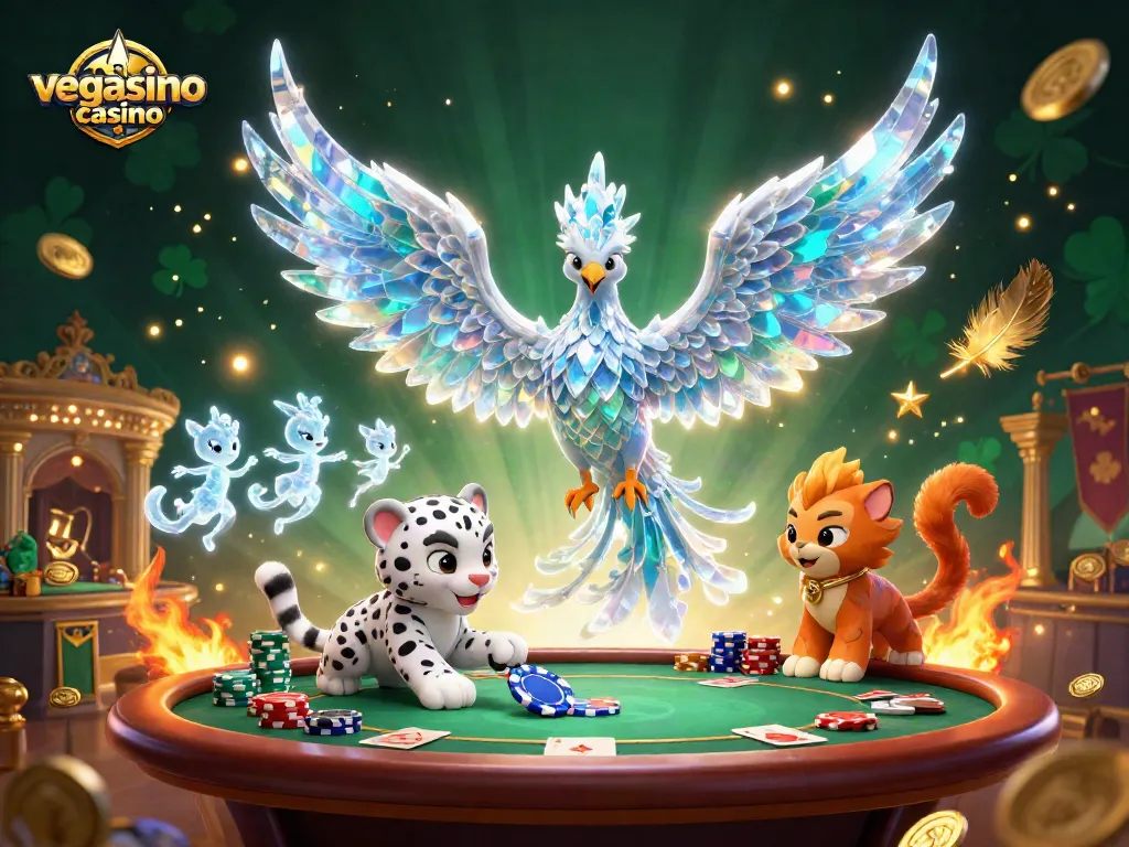 Experience exciting vegasino casino adventures with glowing characters and vibrant casino elements.