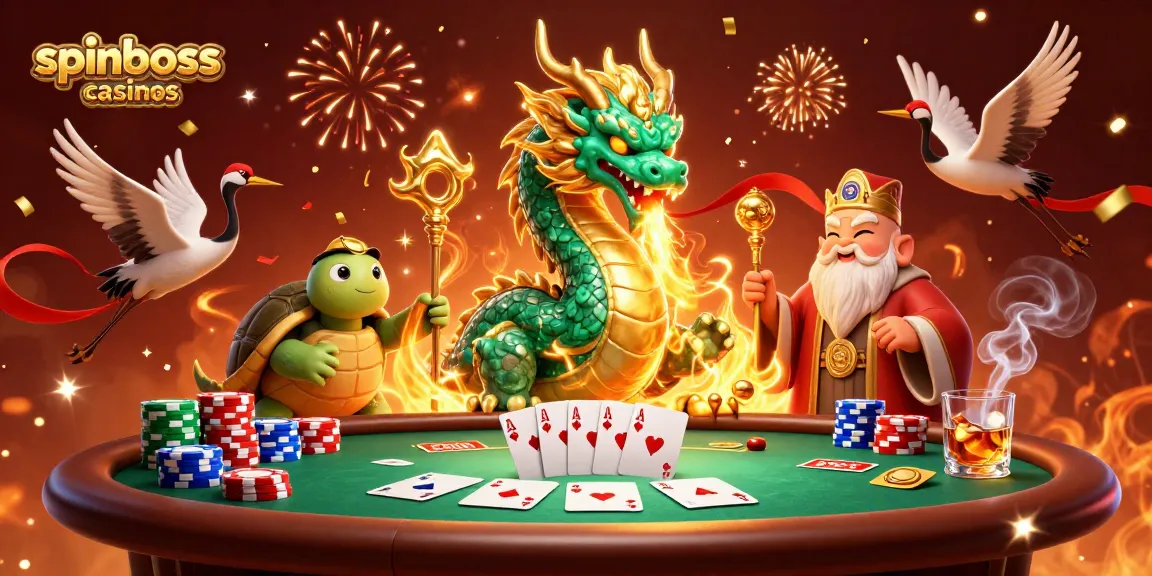 Spinboss Casino seriös: Spielt abenteuerliche Pokerhände und genießt die Atmosphäre der Sicherheit.