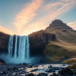 Entdecken Sie die atemberaubende Landschaft bei einer Reise nach Island mit glitzernden Nordlichtern und majestätischen Wasserfällen.