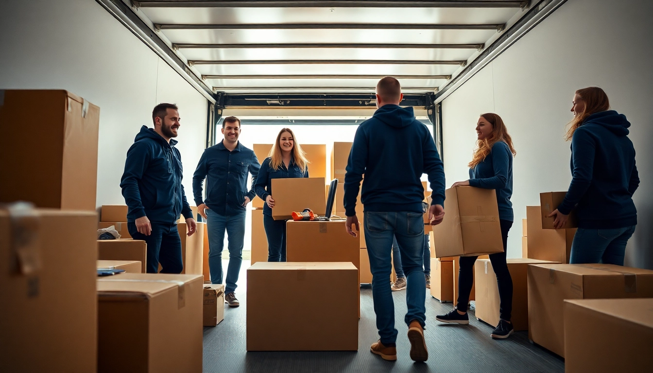 Umzugsfirma Nürnberg: Unser engagiertes Team von Sturm Relocations bei einem Umzug, professionell und freundlich.