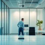 Büroreinigung in Münster: Professionelles Reinigungsteam sorgt für saubere Büros und strahlende Fenster.