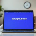 Eine Person, die auf deepground.de navigiert und dabei ein Tablet nutzt, um Informationen zu erhalten.