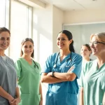 Headhunter Pflegekräfte unterstützen Pflegeberufe in einer dynamischen Krankenhausumgebung.