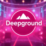 Die visuelle Darstellung des Deepground-Logos in einer digitalen Umgebung, die modern und ansprechend ist.