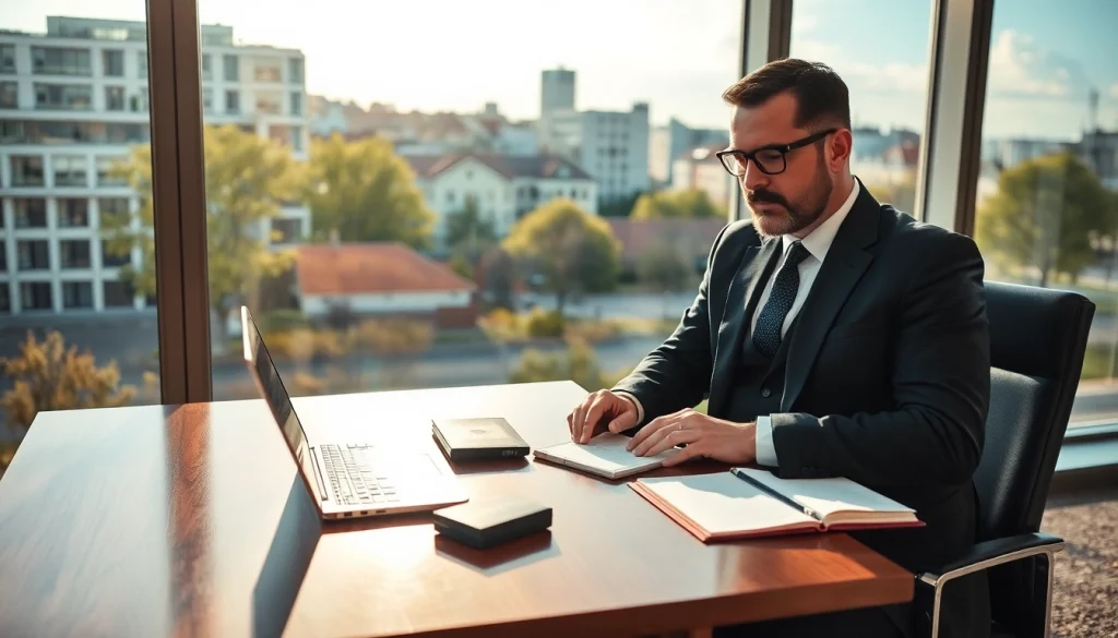 Headhunter Saarbrücken berät Kunden in einem modernen Büro über Rekrutierungsstrategien.