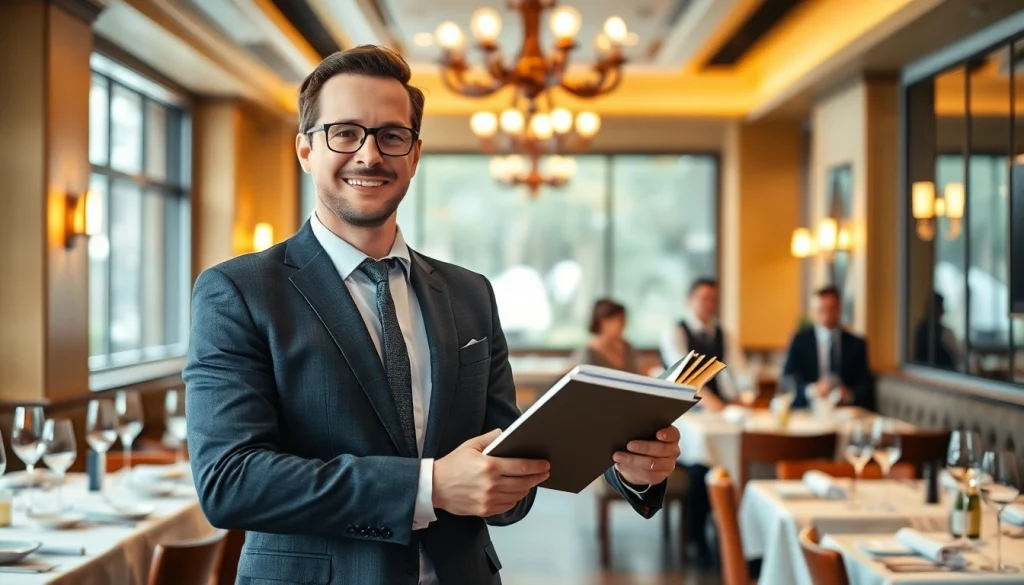 Headhunter Gastronomie in einem eleganten Restaurant, zeigt Rekrutierungserfolg und Professionalität.