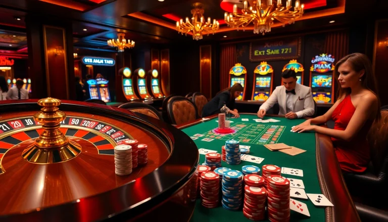 Experience excitement at XX88 with vibrant poker chips and a roulette wheel.
