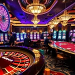 Experience the thrill of winning at 88bet with an elegant casino setting featuring dynamic gaming elements.