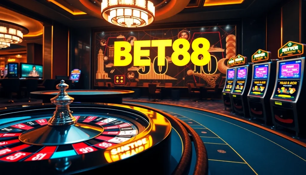 Place your bets and win big at BET88's vibrant online casino experience.