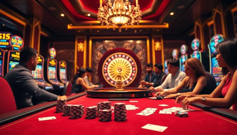 Players enjoying a thrilling game at C168 casino, showcasing excitement and engagement.