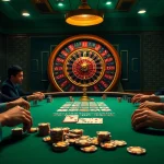 Experience game bài excitement at a luxurious poker table with thrilling gameplay.