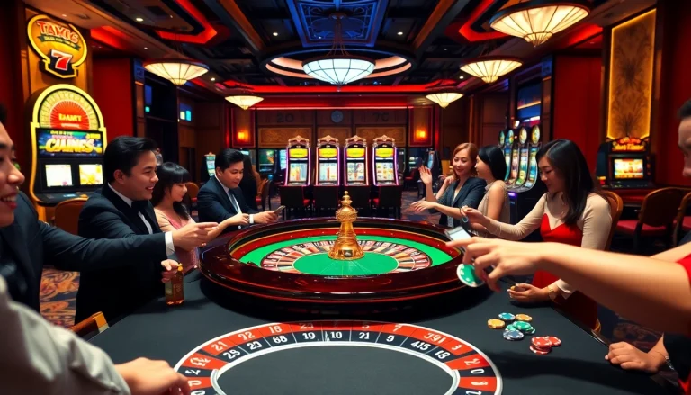 Experience the thrill of betting at tylekeo.asia with a luxurious casino atmosphere.