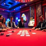 Experience the thrill of poker gaming at U888's luxurious casino setting.