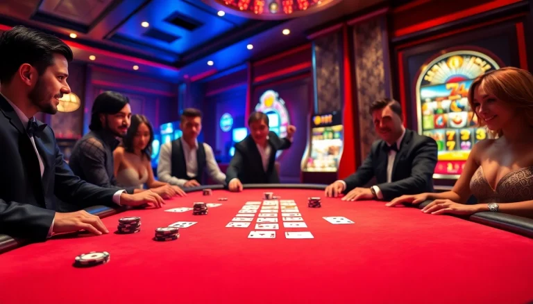 Experience the thrill of poker gaming at U888's luxurious casino setting.