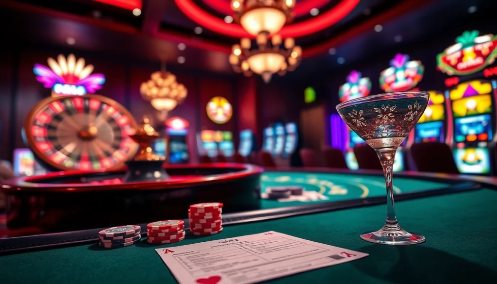 Experience thrilling gaming action at https://c168.delivery/ with casino tables and vibrant slot machines.