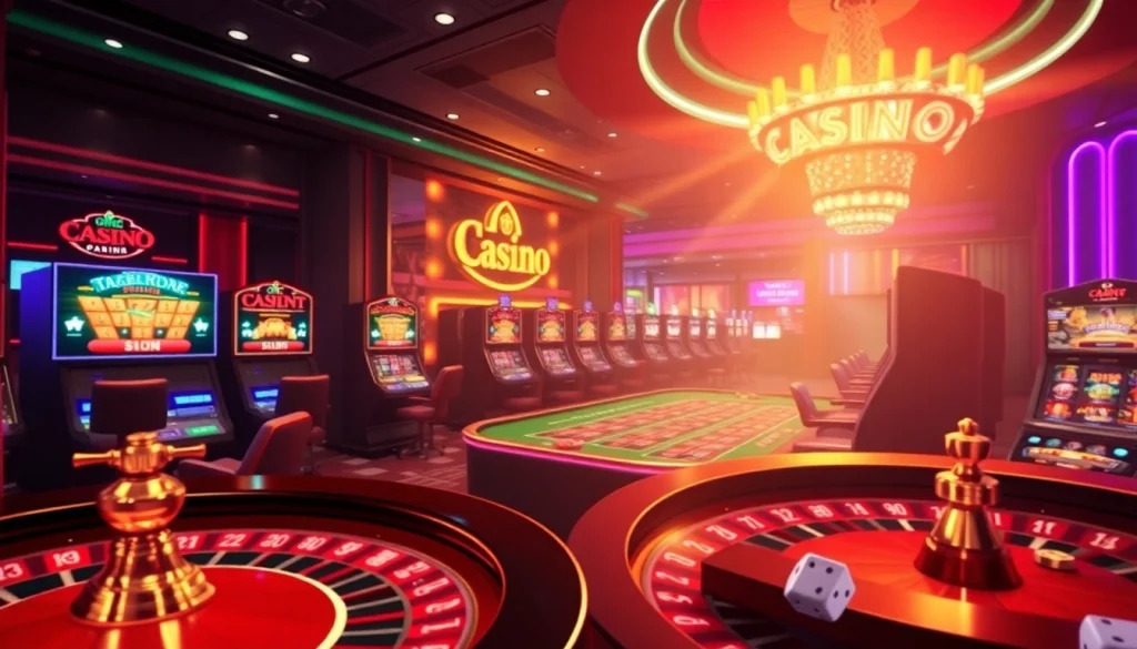 Capture the thrill of cổng game 789club as players engage with exciting casino games in a luxurious online environment.