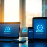 QuickQ 下载 - 在多设备上无缝 VPN 连接界面，展现安全与速度。