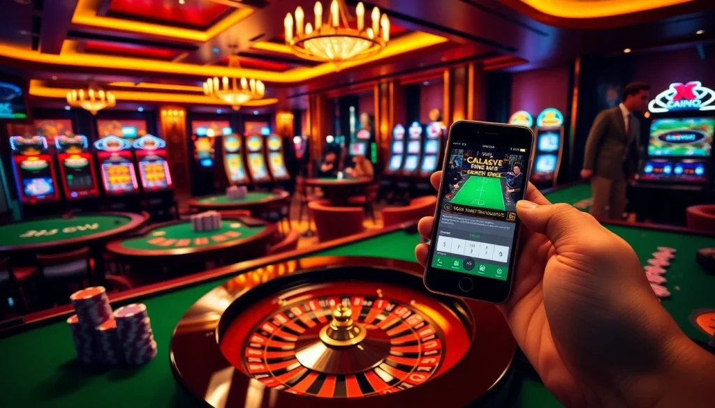 Aktive Spieler erleben den Nervenkitzel von NV Casino mit bunten Slotmaschinen und Pokerchips.