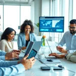 QuickQ 为专业人士提供无缝连接和强大的在线安全，在明亮、现代的工作环境中。