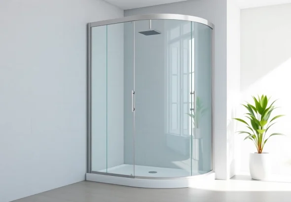 Erleben Sie die sonni Duschkabine 90x90 in einem modernen Badezimmer mit stilvollen Designelementen.