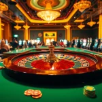 Experience excitement at 789f's casino tables with vibrant chips and engaging players.