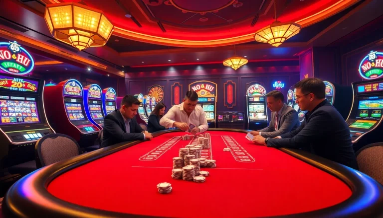 Engage in exciting gaming at a luxurious casino table scene with NO HU elements.