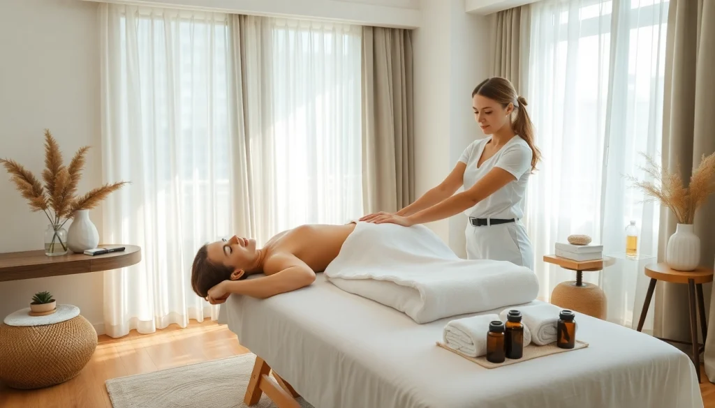 한적한 호텔 객실에서 젊은 테라피스트와 함께하는 전문 오산출장마사지 서비스.