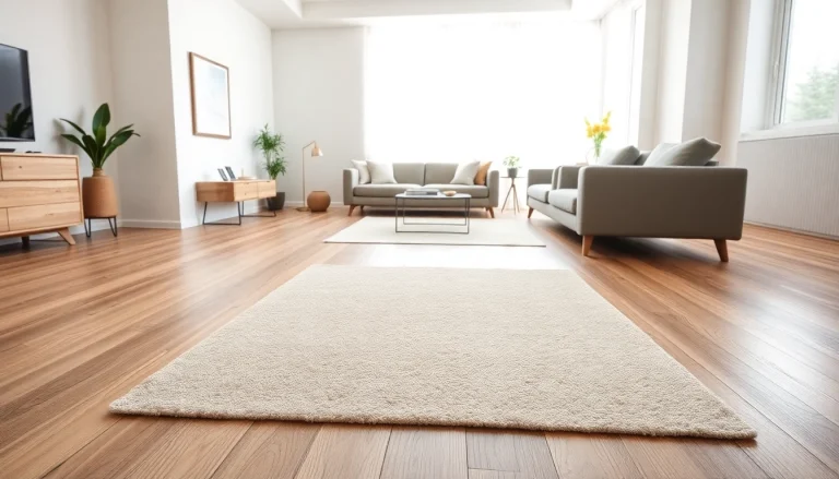 Modern interior with diverse flooring options displaying flooring types luxuriously.