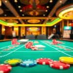 Spielen Sie Casino Spiele.de an einem eleganten Spieltisch mit lebendigen Chips.