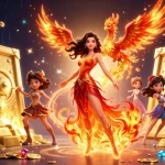 Engage in thrilling fortune with fabet in this dynamic 3D casino illustration.