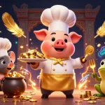 Play exciting games at casino ohne oasis with our chef pig serving gold coins!