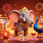 Experience thrilling jackpots at j88 with vibrant slot games featuring a spectacular elephant and peacock!