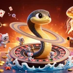 Experience thrilling bets with nhà cái dh88 in a vibrant cosmic casino setting surrounded by dazzling game features.