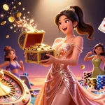 Play thrilling games at Sunwin, showcasing an exciting treasure trove of gold and gems.