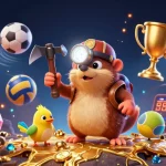 Engage in thrilling casino adventures with gg88s, featuring a treasure hunter in a vibrant 3D illustration.